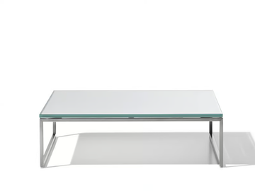 DS-160 - Sled base low glass and steel coffee table by de Sede - view 2